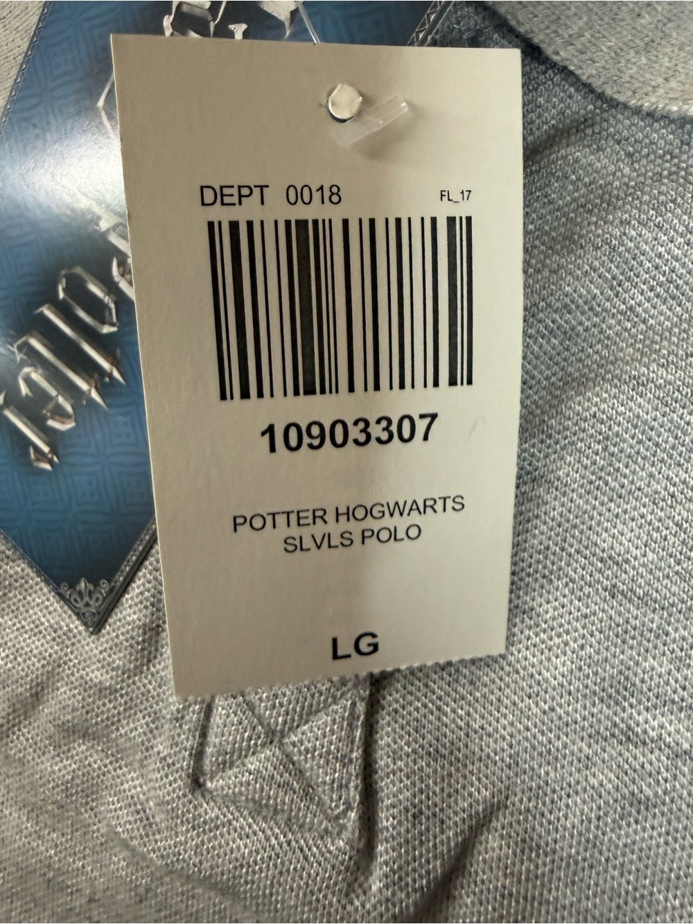 Harry Potter Hogwarts SLVLS Polo - Gray - Picture 6 of 8